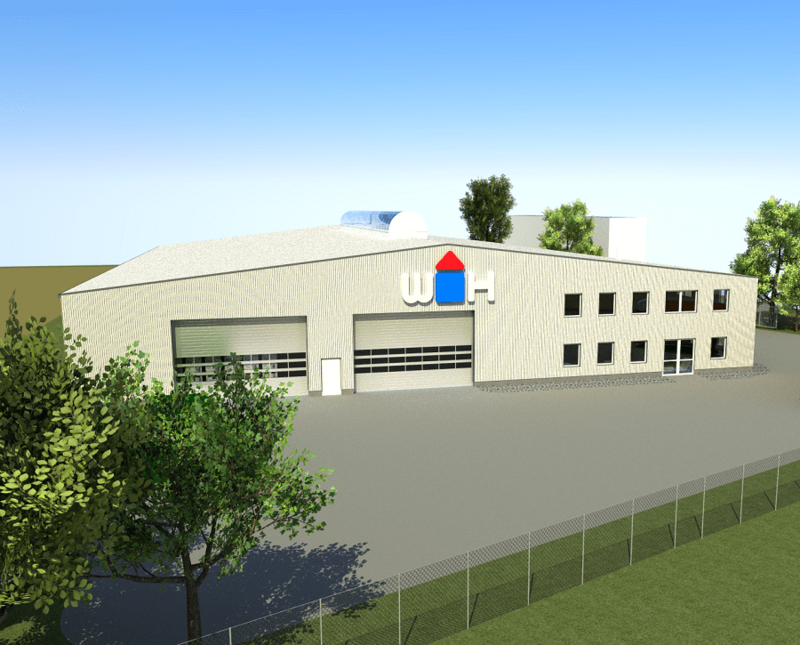 Virtuelle Darstellung des Firmengebäudes in Hagenbrunn