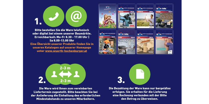 So funktioniert der Würth-Hochenburger Baumark-Lieferservice für Privatkunden