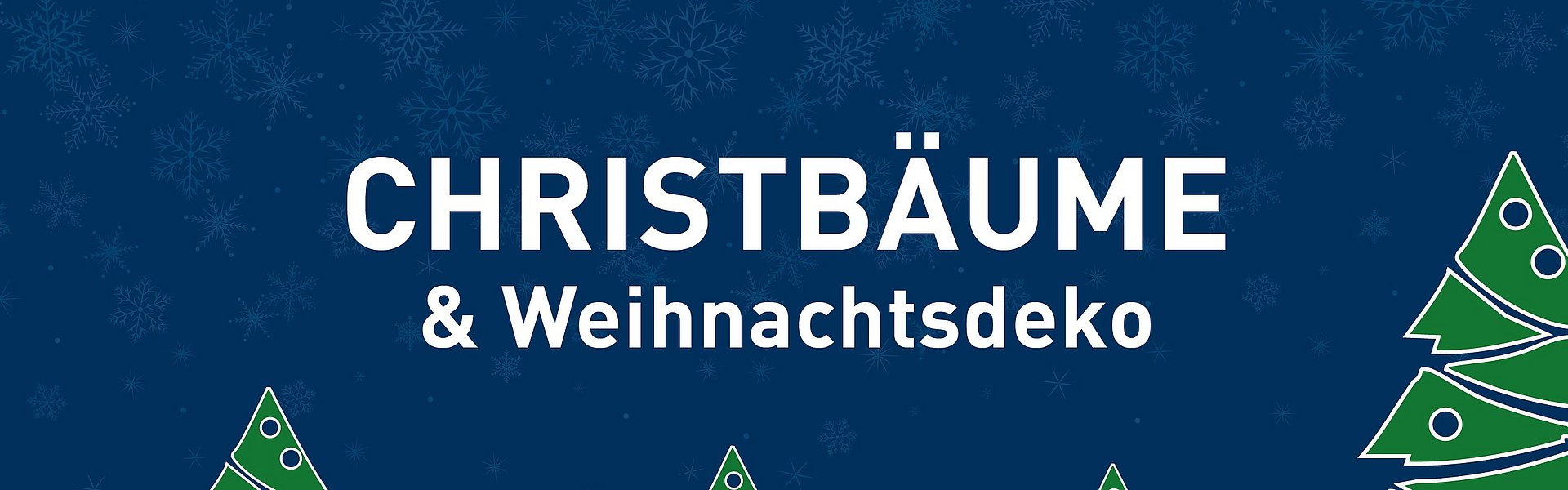 Banner zum Christbaumverkauf