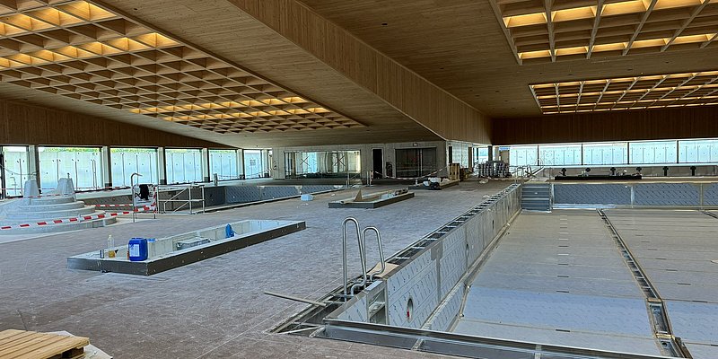 Innenansicht Hallenbad Bregenz