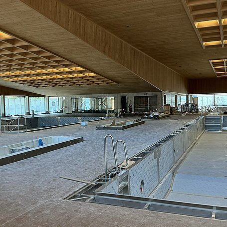 Innenansicht Hallenbad Bregenz