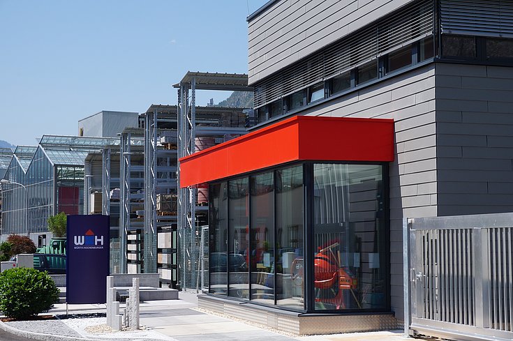 Firmengebäude der Würth Hochenburger Niederlassung in Zams