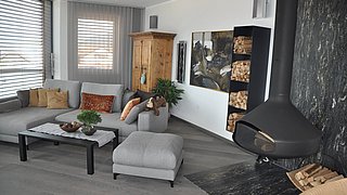 Wohnzimmer privates Wohnhaus Zirl