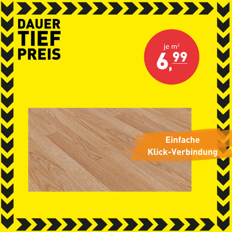 Aktionsprodukt Laminat