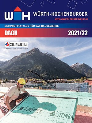 Titelseite des WH Dach-Katalogs 2021/22