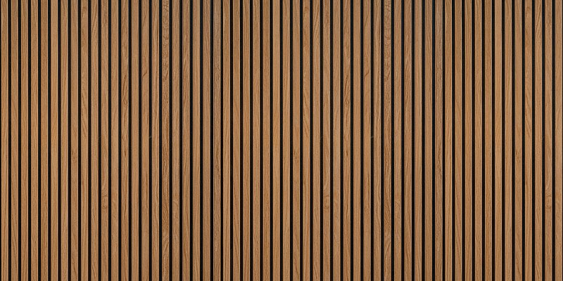 Akustikpaneel mit Holzlamellen Akustikpaneel mit Holzlamellen