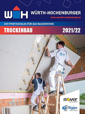 Titelseite des WH Trockenbau-Katalogs 2021/22