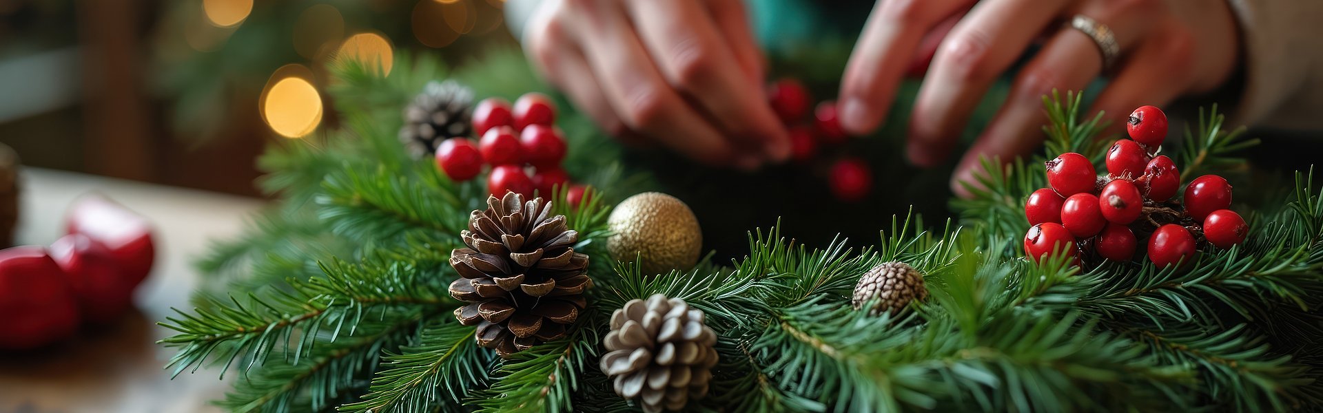 DIY Adventkranz Binden