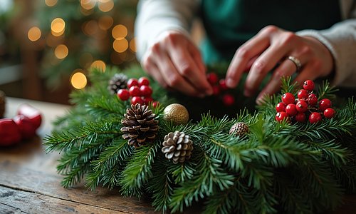 DIY Adventkranz Binden