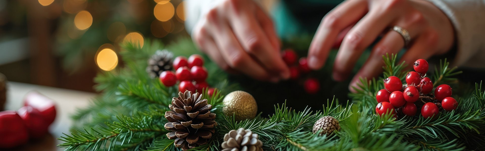 DIY Adventkranz Binden
