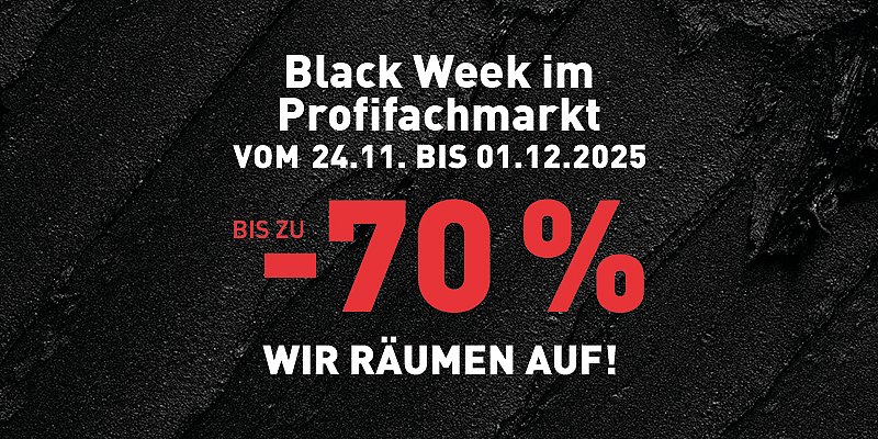 Black Week im Profifachmarkt