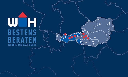 Standorte der 8 WH-Baumärkte in Österreich