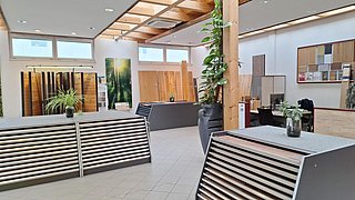 Innenansicht Ausstellung WH Holzfachmarkt Bad Ischl