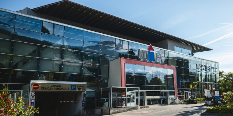 Außenansicht WH Baumarkt Standort Innsbruck