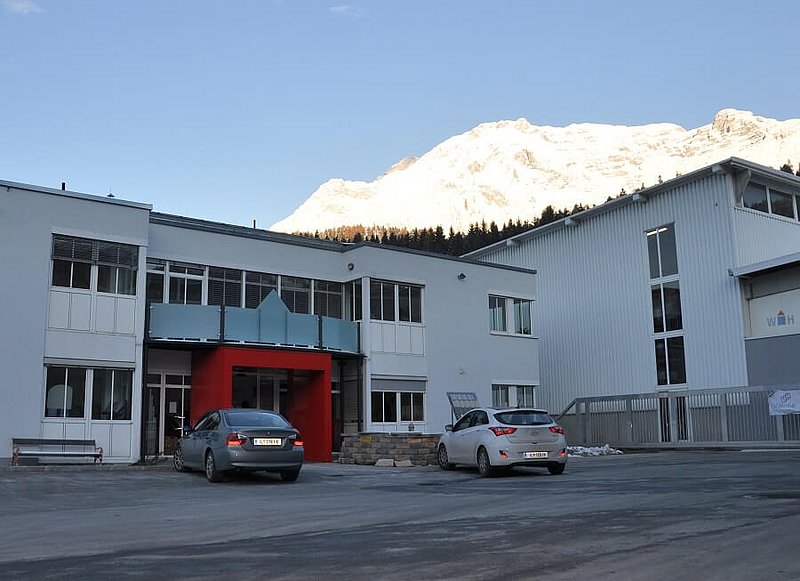 Außenaufnahme des Firmengebäudes in Fritzens