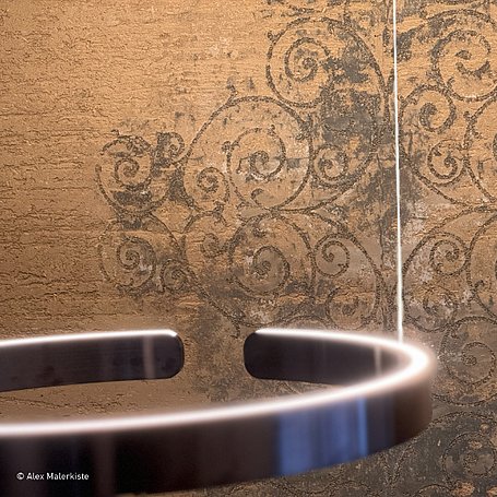 Lehmputz im Wohnzimmer