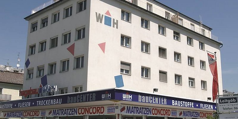 Außenaufnahme von dem Bürogebäude am Standort Salzburg