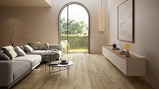 Villeroy und Boch Wood Selection Fliesen verlegt in modernem Wohnbereich