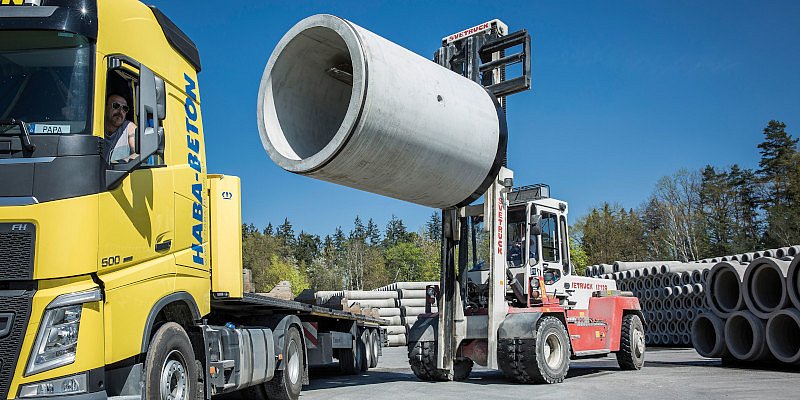 Schachtlieferung von HABA Beton