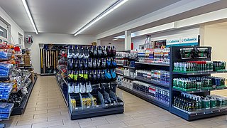 Produktauswahl in der Filiale Villach