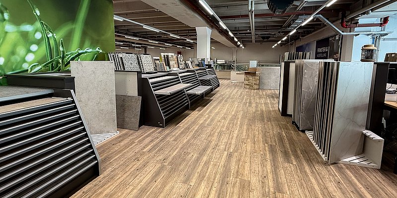 Fliesenausstellung im WH-Baumarkt Hallein