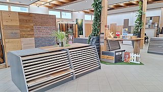 Innenansicht Ausstellung WH Holzfachmarkt Bad Ischl